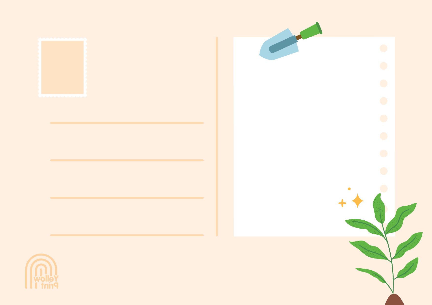 Ansichtkaart achterkant 2