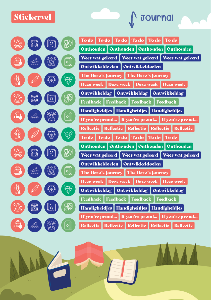 The Hero's Journey Stickervel 2